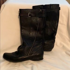 Nine West leather upper boots